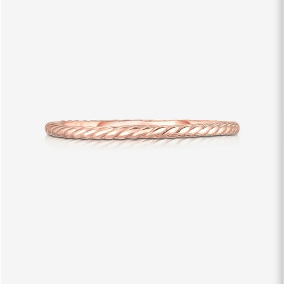 Ring Concierge Skinny Rope Eternity Ring 14K Rose Gold size 5 discontinued - Picture 2 of 9